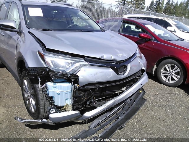 2T3DFREV7GW499846 - 2016 TOYOTA RAV4 LIMITED SILVER photo 6