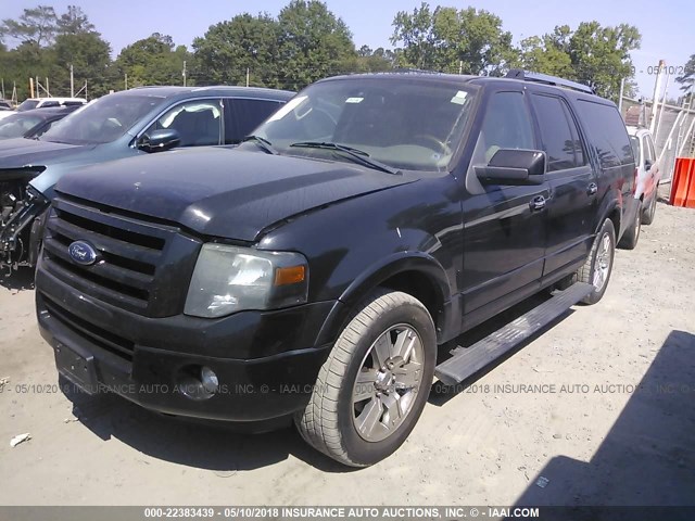 1FMJK1K5XAEA17613 - 2010 FORD EXPEDITION EL LIMITED BLACK photo 2