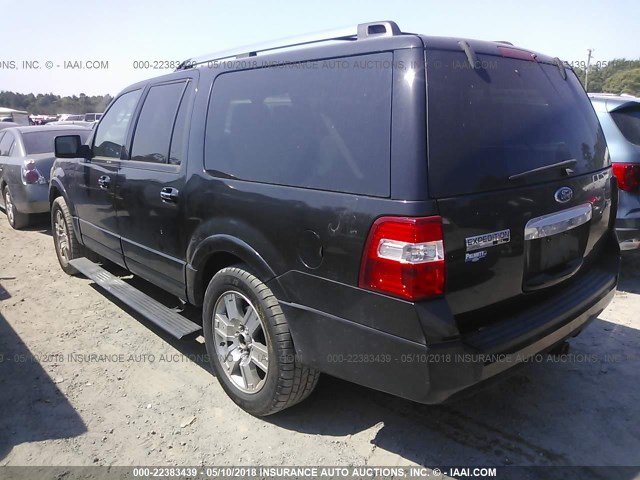 1FMJK1K5XAEA17613 - 2010 FORD EXPEDITION EL LIMITED BLACK photo 3