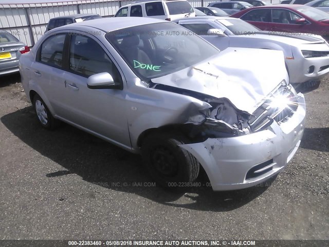 KL1TD56637B128491 - 2007 CHEVROLET AVEO LS GRAY photo 1