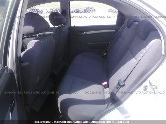KL1TD56637B128491 - 2007 CHEVROLET AVEO LS GRAY photo 8