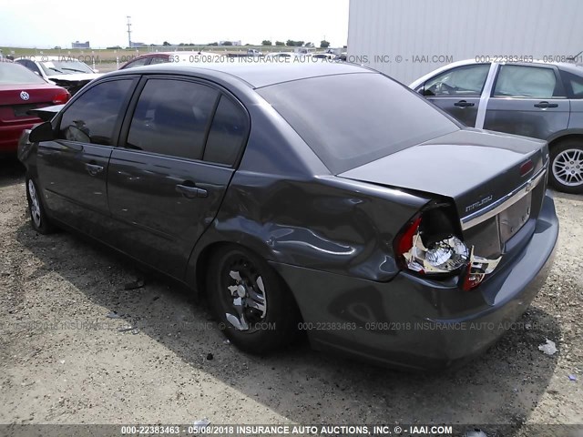1G1ZS58FX7F175508 - 2007 CHEVROLET MALIBU LS 灰色 照片 3