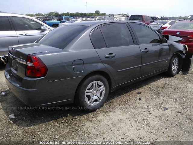 1G1ZS58FX7F175508 - 2007 CHEVROLET MALIBU LS 灰色 照片 4