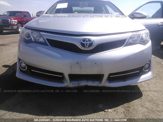 4T1BF1FK4CU032738 - 2012 TOYOTA CAMRY SE/LE/XLE SILVER photo 6