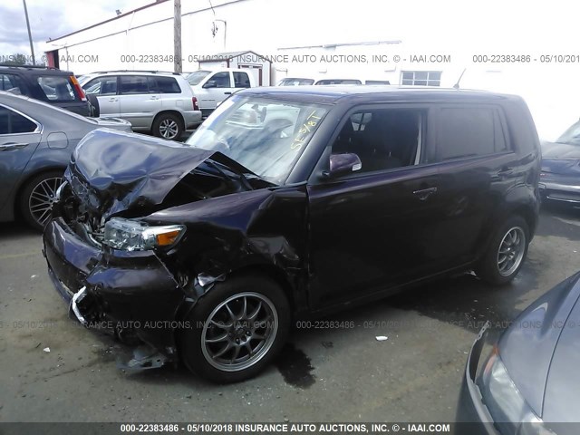 JTLZE4FE0A1101123 - 2010 TOYOTA SCION XB PURPLE photo 2