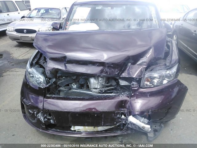JTLZE4FE0A1101123 - 2010 TOYOTA SCION XB PURPLE photo 6