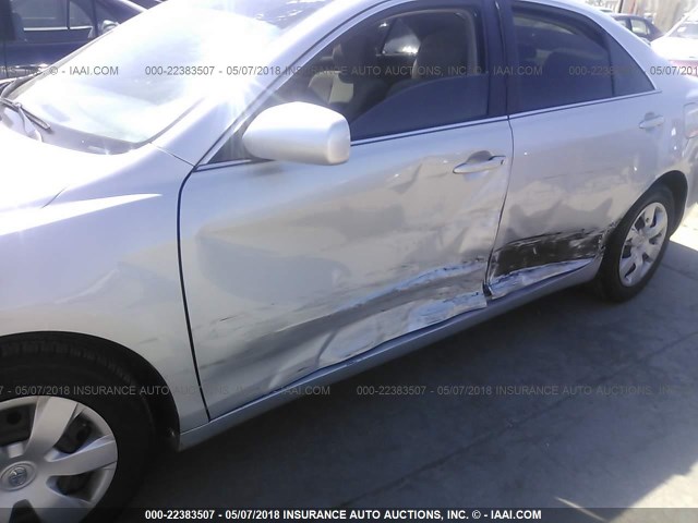 4T1BE46K27U590257 - 2007 TOYOTA CAMRY NEW GENERAT CE/LE/XLE/SE SILVER photo 6