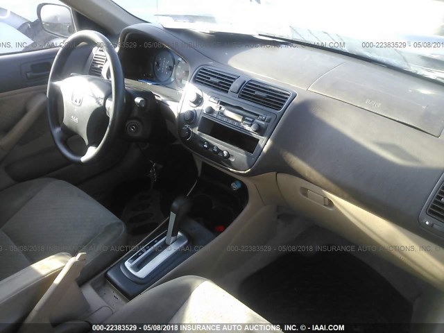 1HGES16384L024110 - 2004 HONDA CIVIC DX VP BLUE photo 5