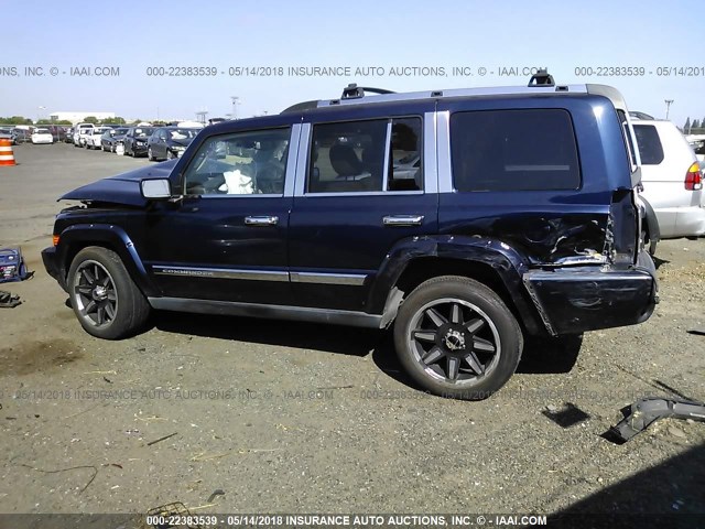 1J8HH58296C253526 - 2006 JEEP COMMANDER LIMITED BLUE photo 3