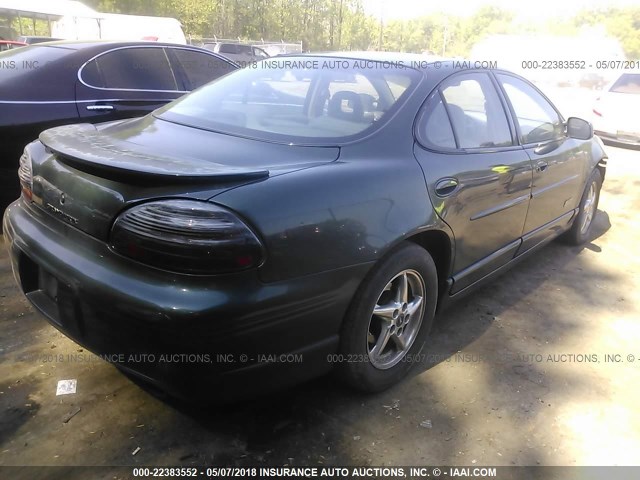 1G2WR5214XF242482 - 1999 PONTIAC GRAND PRIX GTP GREEN photo 4