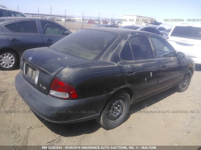 3N1CB51D43L715928 - 2003 NISSAN SENTRA XE/GXE BLACK photo 4