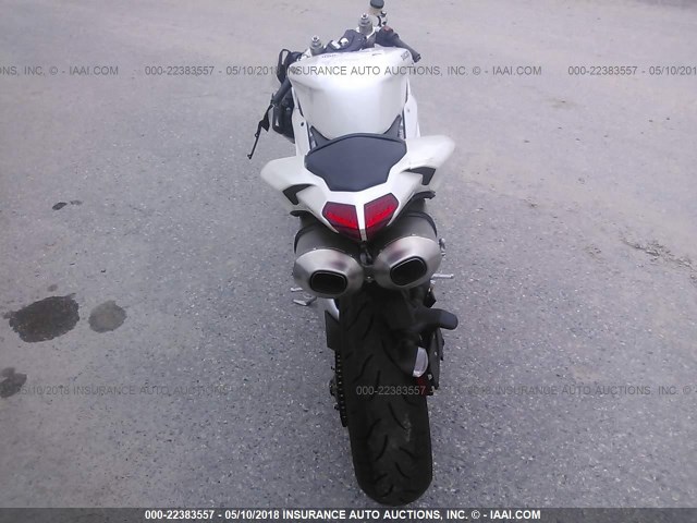 ZDM1XBGV08B002347 - 2008 DUCATI 848 WHITE photo 6