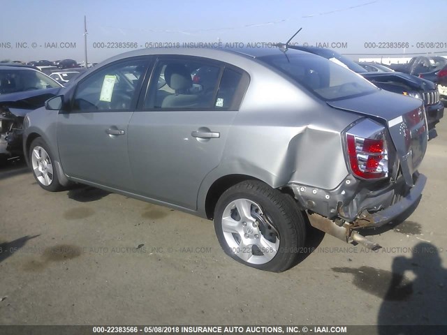 3N1AB61E67L721497 - 2007 NISSAN SENTRA 2.0/2.0S/2.0SL GRAY photo 3