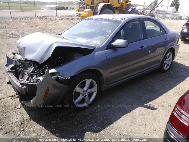 1YVHP80C375M44035 - 2007 MAZDA 6 I GRAY photo 2