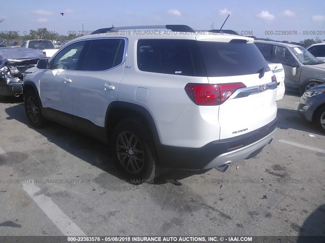 1GKKNMLS3JZ134016 - 2018 GMC ACADIA SLT-1 Biały zdjęcie 3