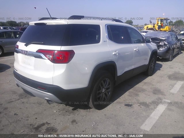 1GKKNMLS3JZ134016 - 2018 GMC ACADIA SLT-1 Biały zdjęcie 4