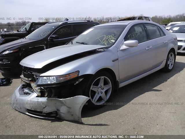 19UUA66295A043667 - 2005 ACURA TL SILVER photo 2