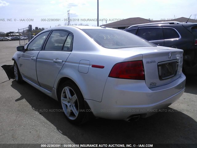 19UUA66295A043667 - 2005 ACURA TL SILVER photo 3