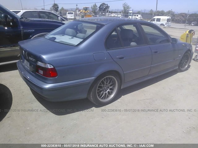 WBADT63462CH90058 - 2002 BMW 530 I AUTOMATIC Light Blue photo 4