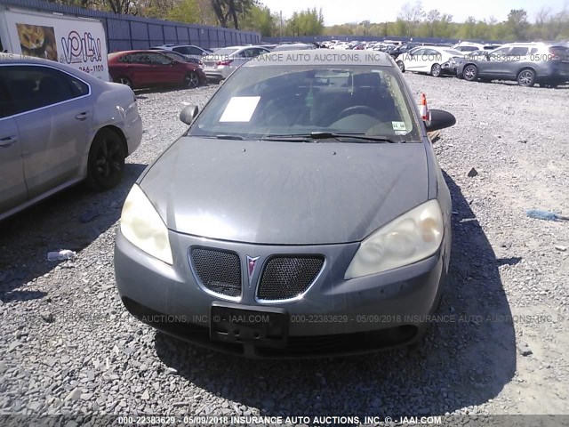 1G2ZG58B074235415 - 2007 PONTIAC G6 SE GRAY photo 6