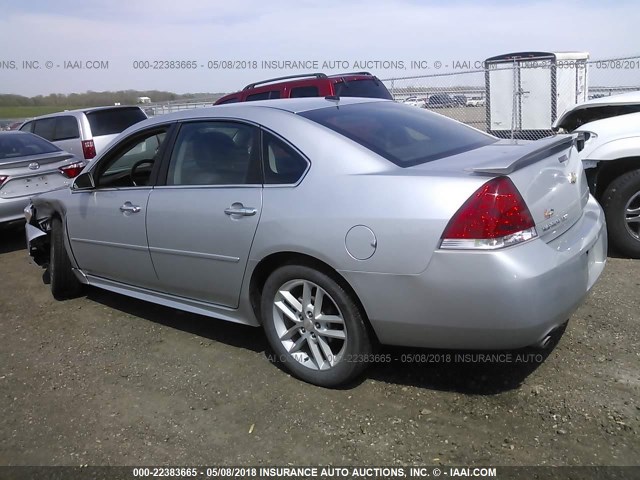 2G1WC5E33D1150625 - 2013 CHEVROLET IMPALA LTZ SILVER photo 3