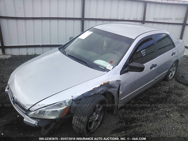 1HGCM55197A095647 - 2007 HONDA ACCORD VALUE SILVER photo 2