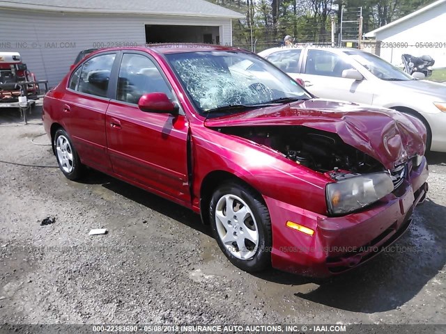 KMHDN46D84U844995 - 2004 HYUNDAI ELANTRA GLS/GT RED photo 1