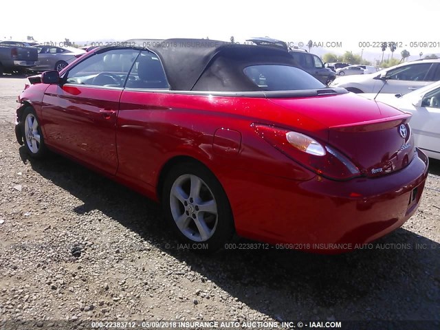 4T1FA38P46U091541 - 2006 TOYOTA CAMRY SOLARA SE/SLE RED photo 3