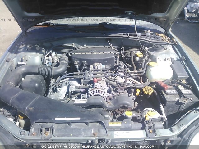 4S3BH675547644774 - 2004 SUBARU LEGACY OUTBACK AWP 绿色 照片 10