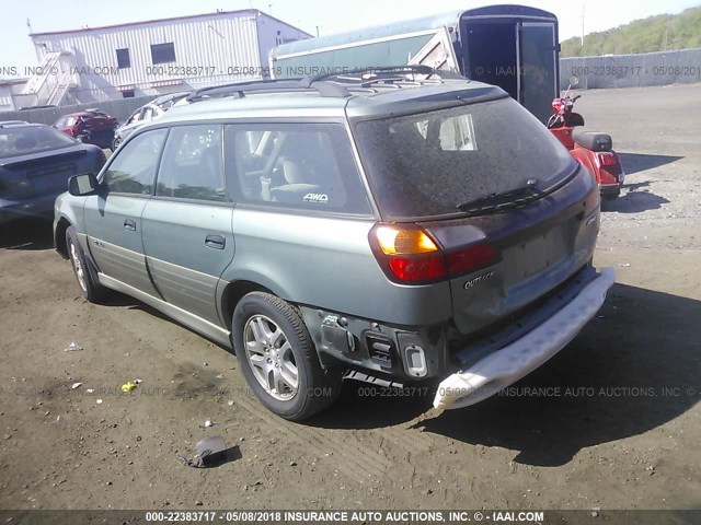 4S3BH675547644774 - 2004 SUBARU LEGACY OUTBACK AWP 绿色 照片 3