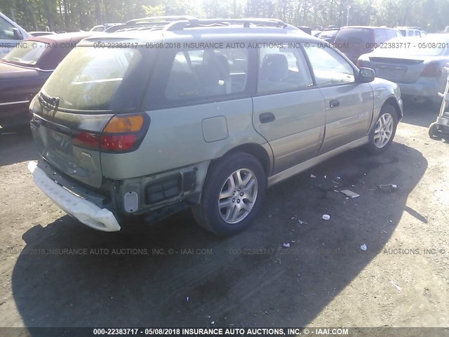 4S3BH675547644774 - 2004 SUBARU LEGACY OUTBACK AWP 绿色 照片 4