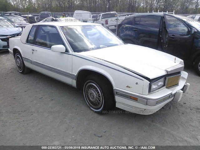 1G6EL1158KU622891 - 1989 CADILLAC ELDORADO WHITE photo 1