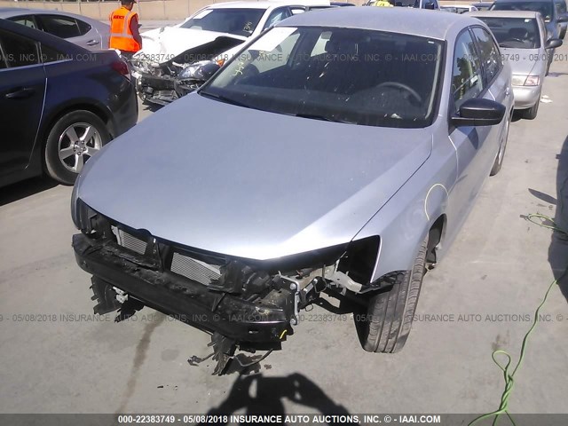 3VW267AJ4GM261062 - 2016 VOLKSWAGEN JETTA S SILVER photo 2