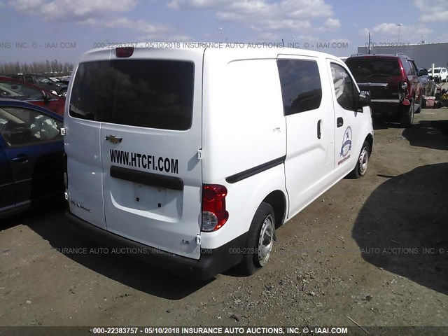 3N63M0YNXFK692235 - 2015 CHEVROLET CITY EXPRESS LS WHITE photo 4