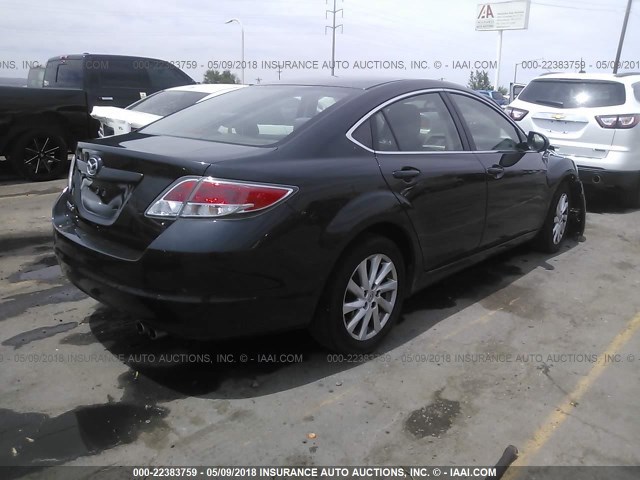 1YVHZ8DH2C5M23042 - 2012 MAZDA 6 I BLACK photo 4