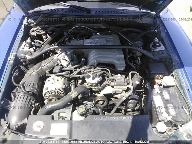 1FALP45T8SF222391 - 1995 FORD MUSTANG GT/GTS BLUE photo 10