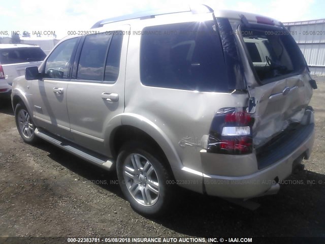 1FMEU75877UA42231 - 2007 FORD EXPLORER LIMITED 金色 照片 3