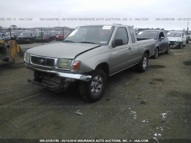 1N6DD26S1YC401316 - 2000 NISSAN FRONTIER KING CAB XE GOLD photo 2