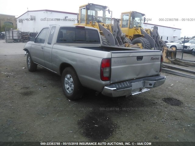 1N6DD26S1YC401316 - 2000 NISSAN FRONTIER KING CAB XE GOLD photo 3