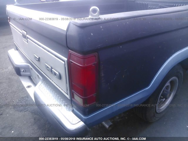 1FTCR14T0JPA65467 - 1988 FORD RANGER SUPER CAB BLUE photo 6