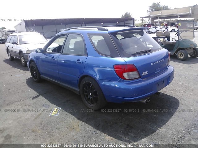 JF1GG29633G813282 - 2003 SUBARU IMPREZA WRX BLUE photo 3