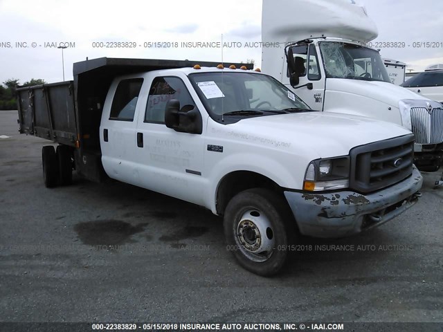 1FDAW57P44EA03930 - 2004 FORD F550 SUPER DUTY WHITE photo 1