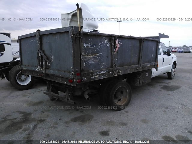 1FDAW57P44EA03930 - 2004 FORD F550 SUPER DUTY WHITE photo 4