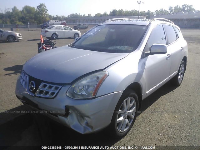 JN8AS5MVXBW669026 - 2011 NISSAN ROGUE S/SV/KROM SILVER photo 2