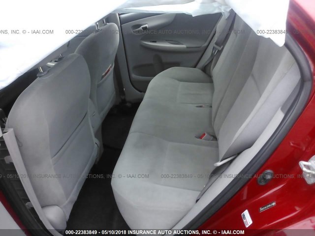 2T1BU4EE1AC290992 - 2010 TOYOTA COROLLA S/LE/XLE RED photo 8