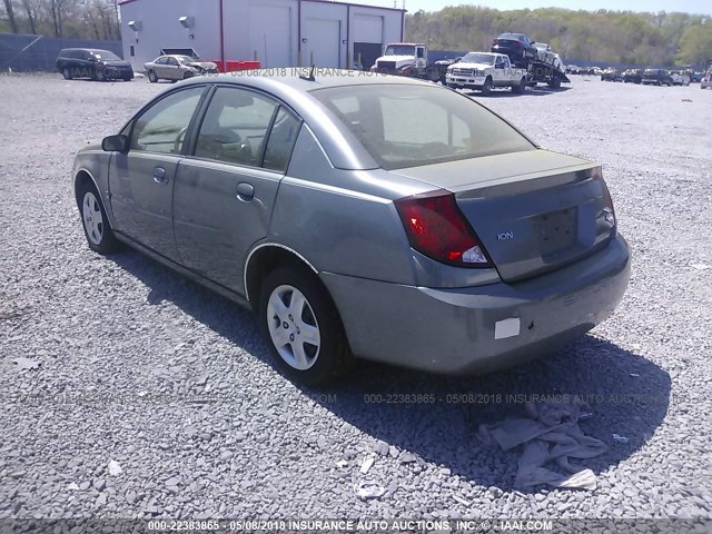 1G8AJ55F86Z131994 - 2006 SATURN ION LEVEL 2 GRAY photo 3