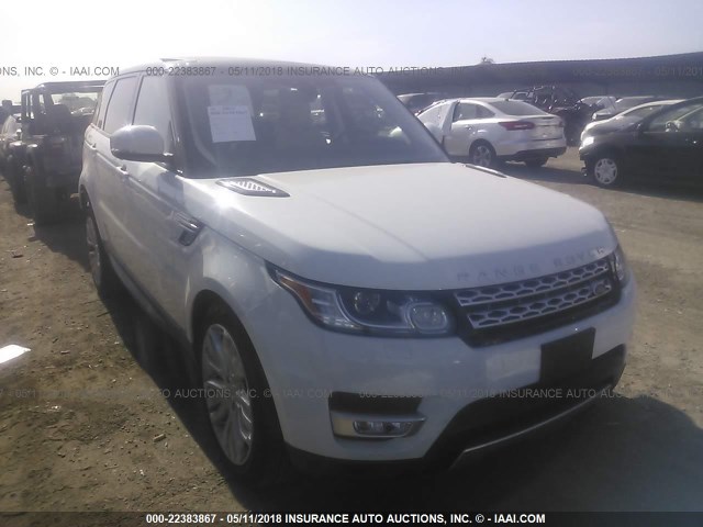 SALWR2FV5HA139862 - 2017 LAND ROVER RANGE ROVER SPORT HSE WHITE photo 1