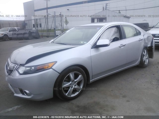 JH4CU2F61DC004943 - 2013 ACURA TSX TECH SILVER photo 2