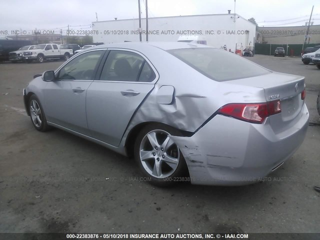 JH4CU2F61DC004943 - 2013 ACURA TSX TECH SILVER photo 3