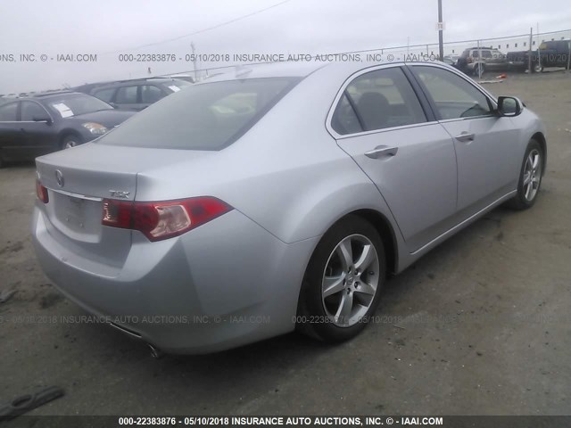 JH4CU2F61DC004943 - 2013 ACURA TSX TECH SILVER photo 4